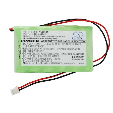 Bsc Preferred Adi LYNX ALARM PANEL WALYNX-RCHB-SC Alarm Replacement Battery CS-HYL300BT.2